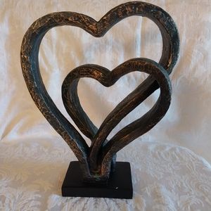 Interlocking Hearts Sculpture